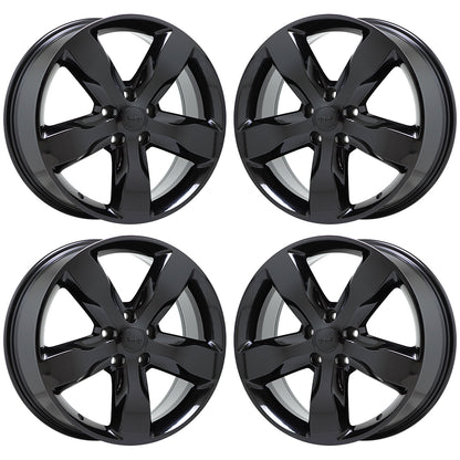 20" Jeep Grand Cherokee High-Altitude Black wheels rims Factory OEM set 9107
