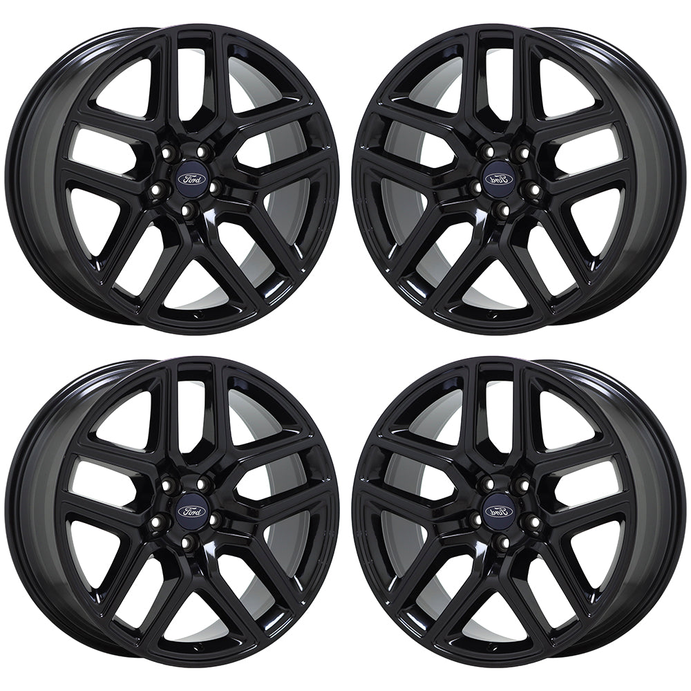 20" Ford Explorer Sport Gloss Black wheels rims Factory OEM set 10061