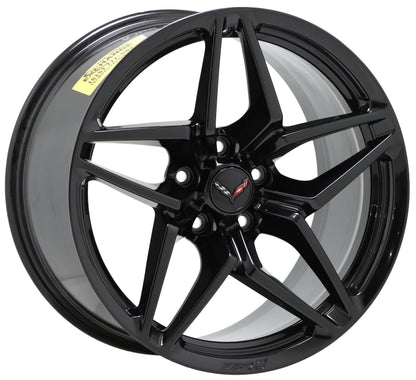 19" & 20" Corvette C7 ZR1 Z06 Grand Sport Black wheel OEM set 5926 5930 EXCHANGE