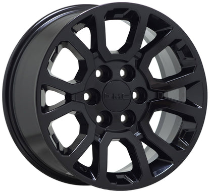 18" GMC Sierra Silverado 1500 Truck Gloss Black wheels rims OEM 5649 EXCHANGE