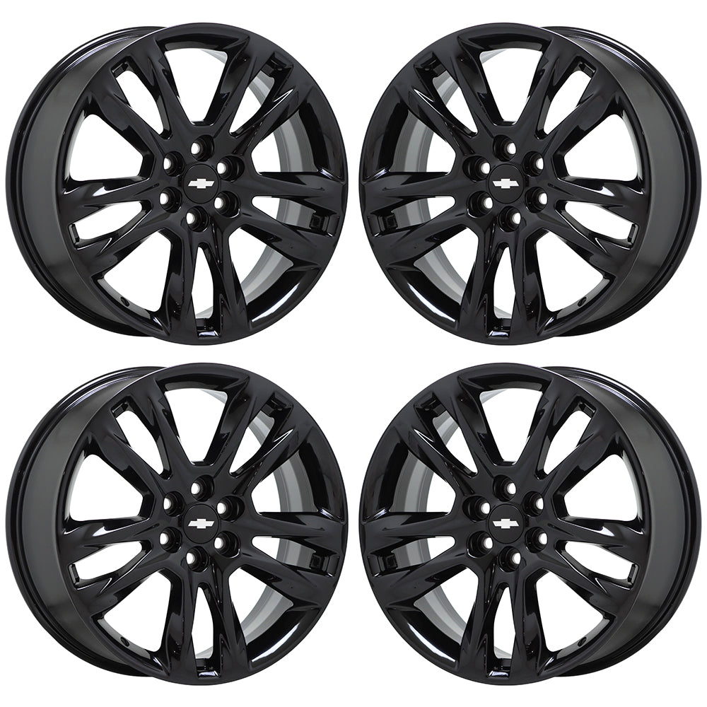 20" Chevrolet Traverse Gloss Black wheels rims Factory OEM GM set 5847 EXCHANGE