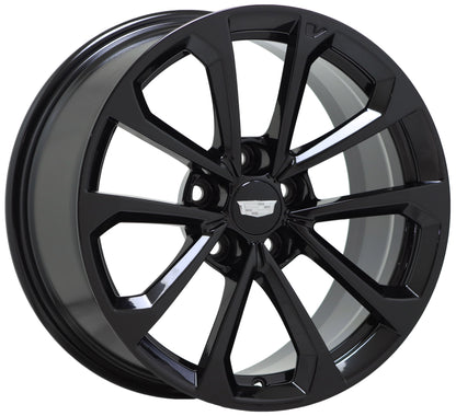 18x9.5" Cadillac ATS-V Gloss Black wheel rim Factory OEM single 4768