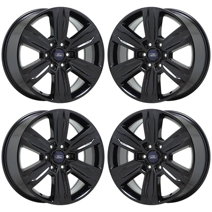 20" Ford F150 Platinum Truck Gloss Black wheels rims Factory OEM set 4 10004
