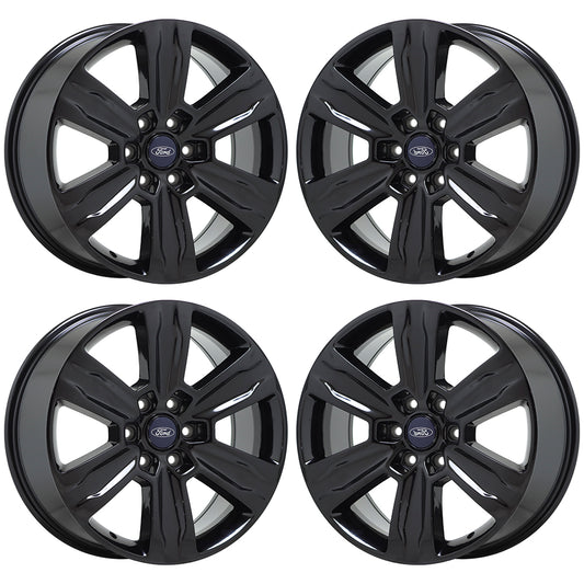 20" Ford F150 Platinum Truck Gloss Black wheels rims Factory OEM set 4 10004