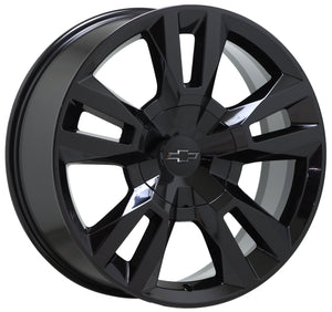 22" Silverado Suburban Tahoe 1500 black wheels rims Factory OEM GM set 4 5620