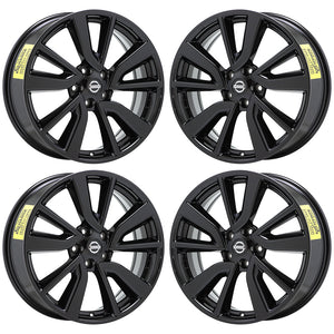 19" Nissan Rogue Sport Black wheels rims Factory OEM 2018 2019 2020 set 62748