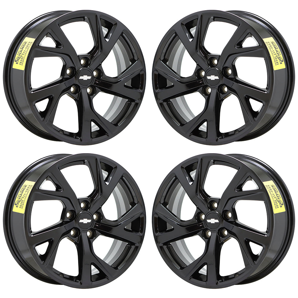 18" Chevrolet Equinox Gloss Black wheels rims Factory OEM 2018-2021 set 5830