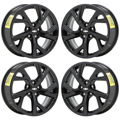 18" Chevrolet Equinox Gloss Black wheels rims Factory OEM 2018-2021 set 5830