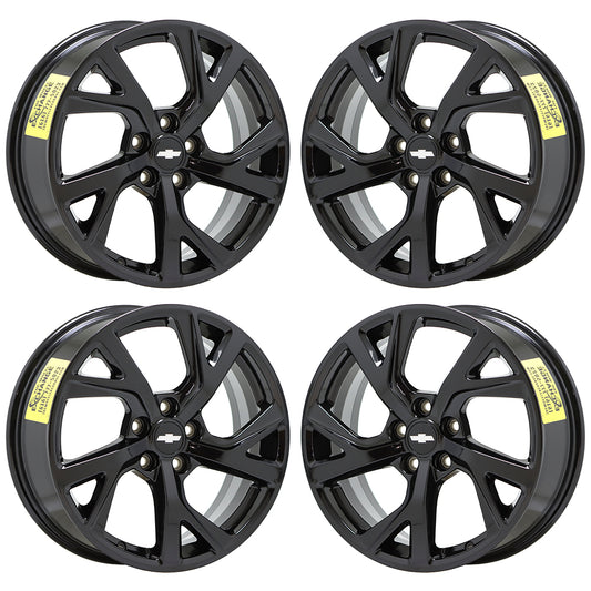 18" Chevrolet Equinox Gloss Black wheels rims Factory OEM 2018-2021 set 5830