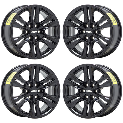 17" Chevrolet Colorado Truck Gloss Black wheels rims Factory OEM set 5871