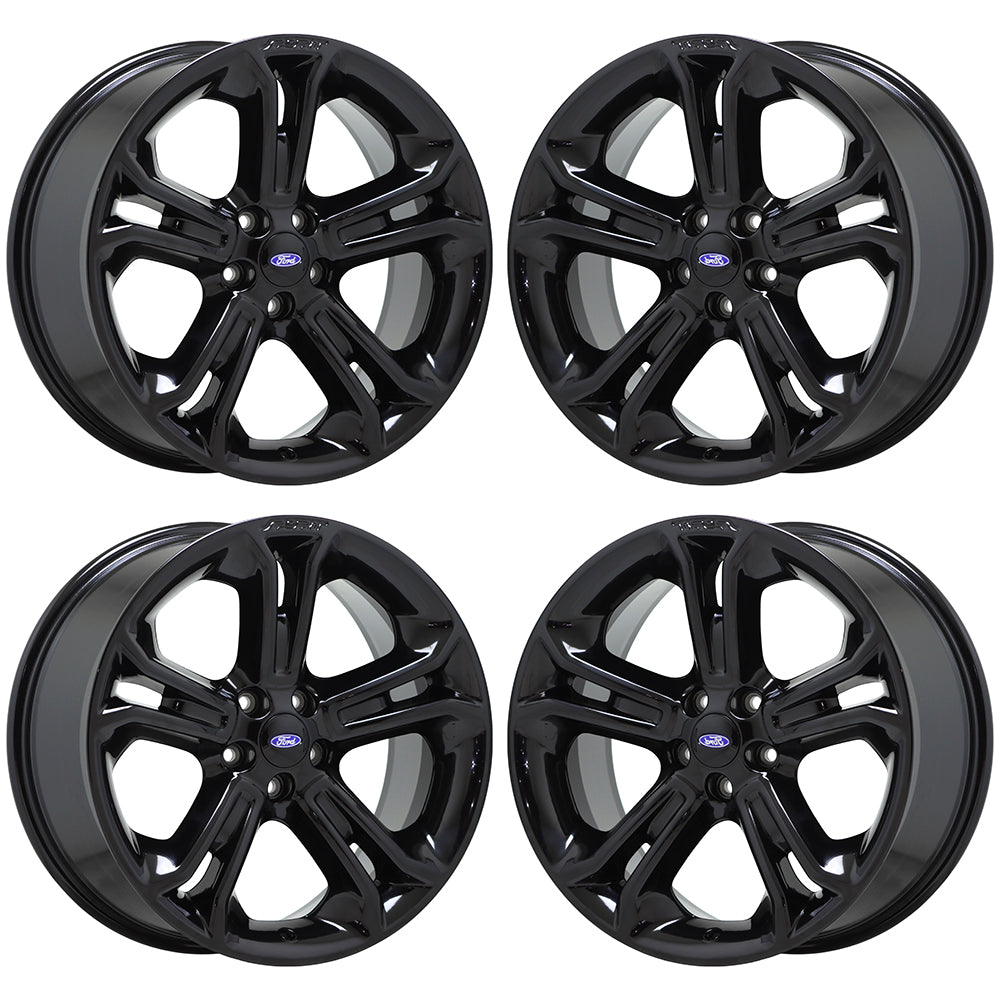 20" Ford Explorer Sport Gloss Black wheels rims Factory OEM set 4 3949 EXCHANGE