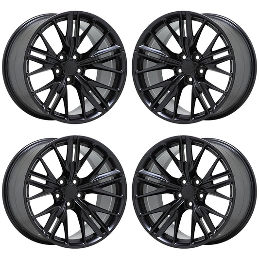 20" Chevrolet Camaro ZL1 Satin Black wheels rims OEM GM set 5773 5774 EXCHANGE