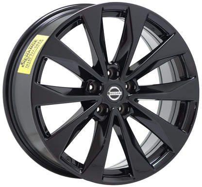 19" Nissan Maxima Platinum Gloss Black wheels rims Factory OEM 62723 EXCHANGE