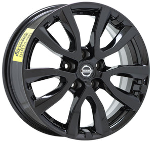17" Nissan Rogue Gloss Black wheel rim Factory OEM 2017 2018 2019 2020 62746
