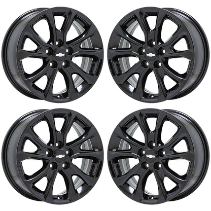 17" Chevrolet Equinox Gloss Black wheels rims Factory OEM set 5829