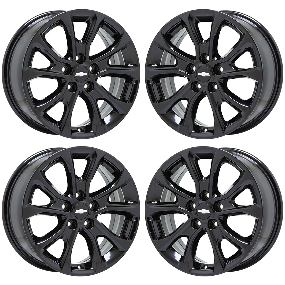 17" Chevrolet Equinox Gloss Black wheels rims Factory OEM set 5829