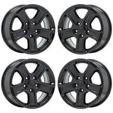 Load image into Gallery viewer, 17&quot; Jeep Wrangler Gloss Black wheels rims Factory OEM set 9216 EXCHANGE
