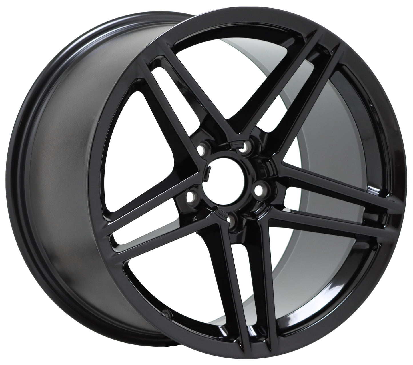 19x12 Corvette Z06 Gloss Black wheel rim Factory OEM GM 5107