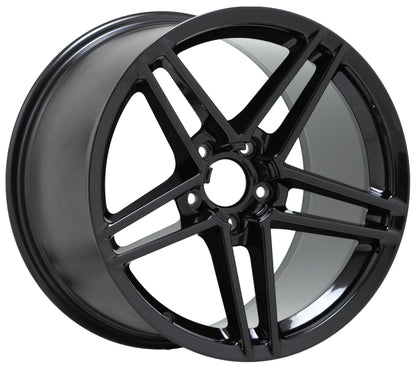 19x12 Corvette Z06 Gloss Black wheel rim Factory OEM GM 5107