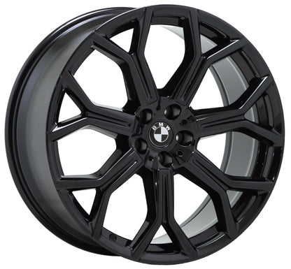21x9.5" BMW X5 X7 Gloss Black wheels rims Factory OEM set 86533 EXCHANGE