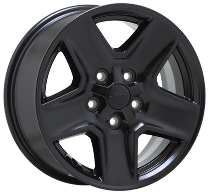 17" Jeep Gladiator Satin Black wheels rims Factory OEM 9235 set 5 EXCHANGE
