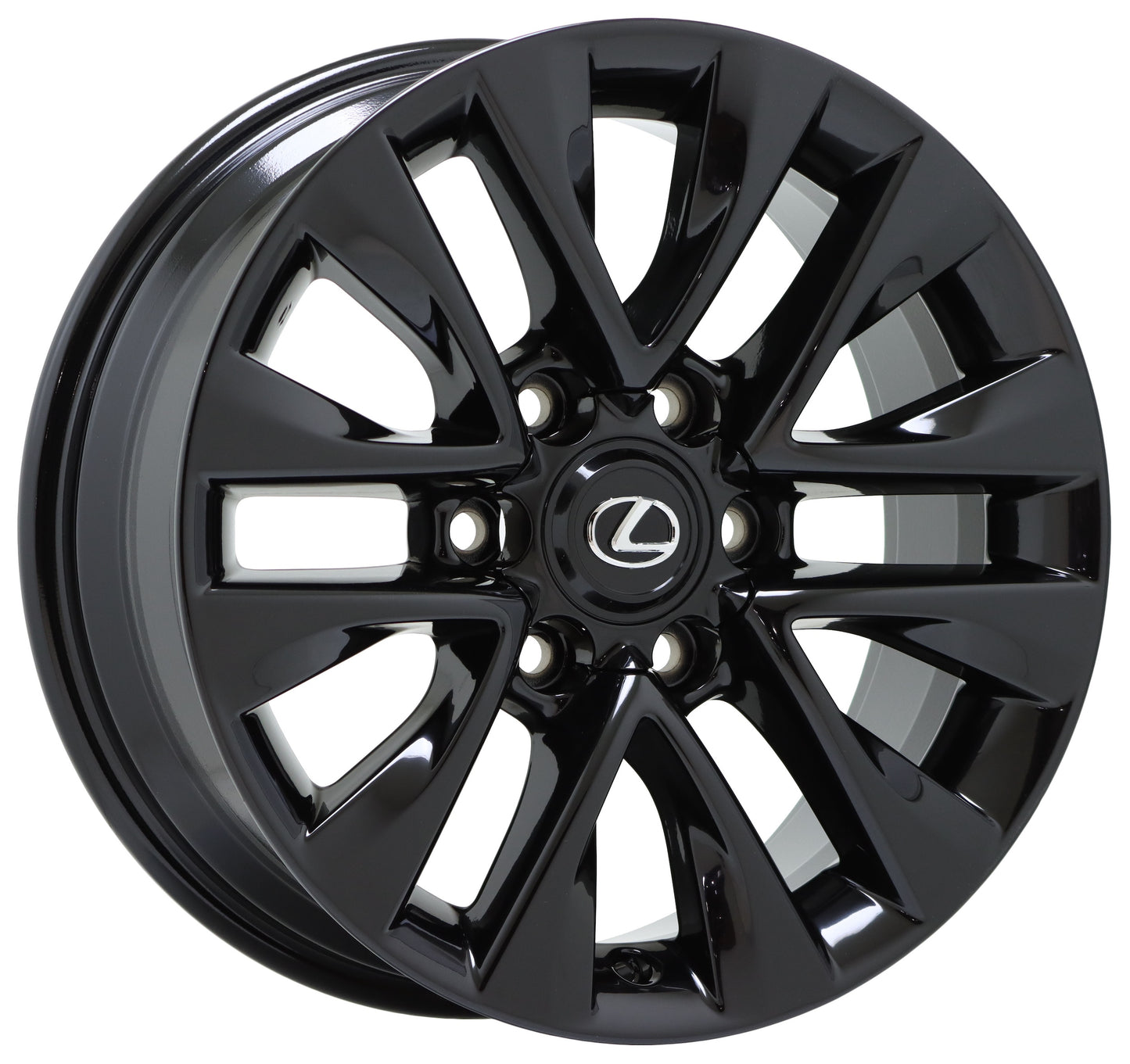 18" Lexus GX460 Gloss Black Wheels Rims Factory OEM Set 74297 EXCHANGE