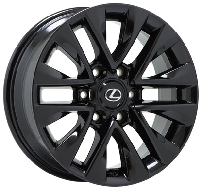 18" Lexus GX460 Gloss Black Wheels Rims Factory OEM Set 74297 EXCHANGE
