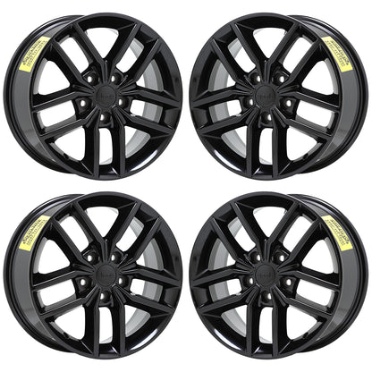 18" Jeep Grand Cherokee Gloss Black wheels rims Factory OEM set 9156 9164
