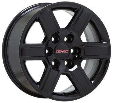 18" GMC Sierra Yukon 1500 Gloss Black wheels rims Factory OEM set 4 5645