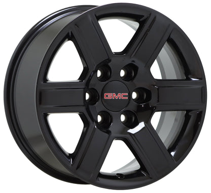 18" GMC Sierra Yukon 1500 Gloss Black wheels rims Factory OEM set 4 5645