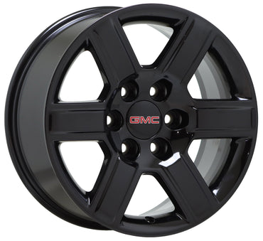 18" GMC Sierra Yukon 1500 Gloss Black wheels rims Factory OEM set 4 5645