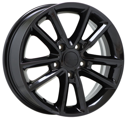17" Dodge Journey Grand Caravan Black wheels rims Factory OEM set 2399 EXCHANGE