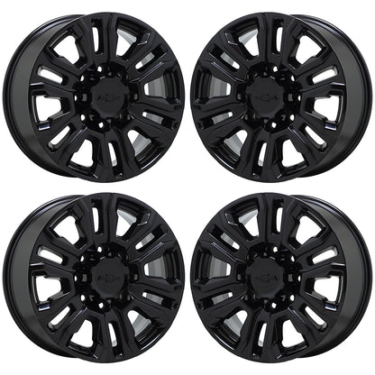 20" Chevy Silverado 2500 3500 Gloss Black wheels rims Factory OEM 5957 EXCHANGE