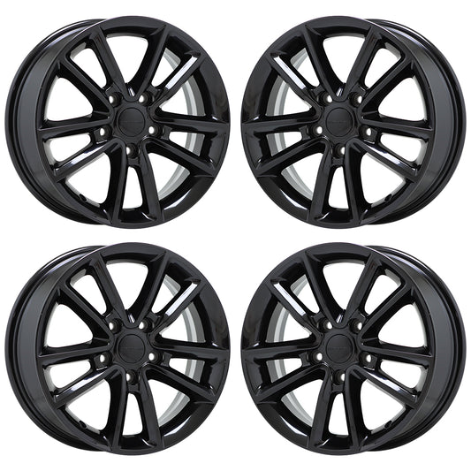 17" Dodge Journey Grand Caravan Gloss Black wheels rims Factory OEM set 4 2399