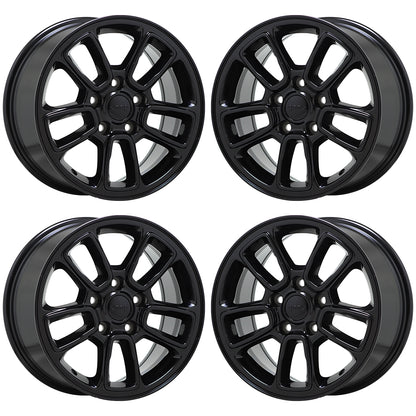 17" Jeep Grand Cherokee Gloss Black wheels rims Factory OEM set 9178