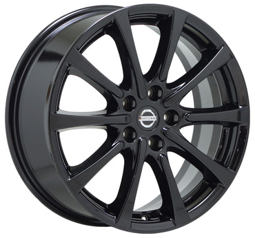 18" Nissan Murano Gloss Black wheels rims Factory OEM set 4 62745