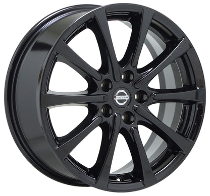 18" Nissan Murano Gloss Black wheels rims Factory OEM set 4 62745