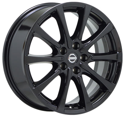 18" Nissan Murano Gloss Black wheels rims Factory OEM set 4 62745