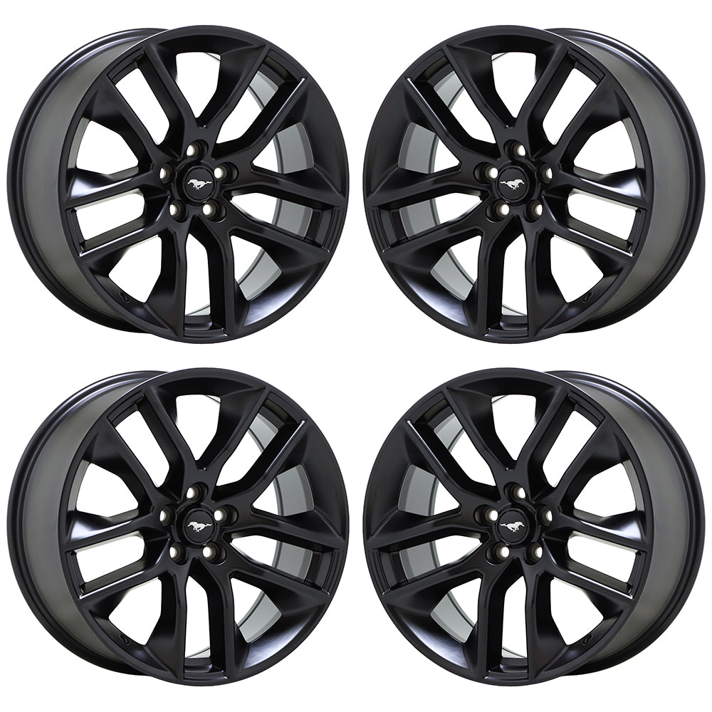 20" Ford Mustang Satin Black wheels rims Factory OEM set 10039