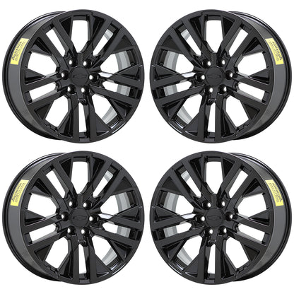 22" Chevrolet Silverado 1500 Tahoe Black wheels rims Factory set 5903 EXCHANGE