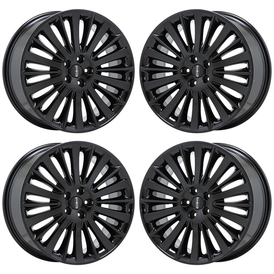 19" Lincoln MKZ Gloss Black wheels rims Factory OEM set 3955 EXCHANGE