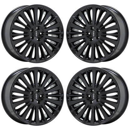 19" Lincoln MKZ Gloss Black wheels rims Factory OEM set 4 3955