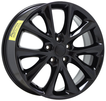 20" Jeep Grand Cherokee Gloss Black wheels rims Factory OEM set 4 2496