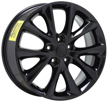 20" Jeep Grand Cherokee Gloss Black wheels rims Factory OEM set 4 2496