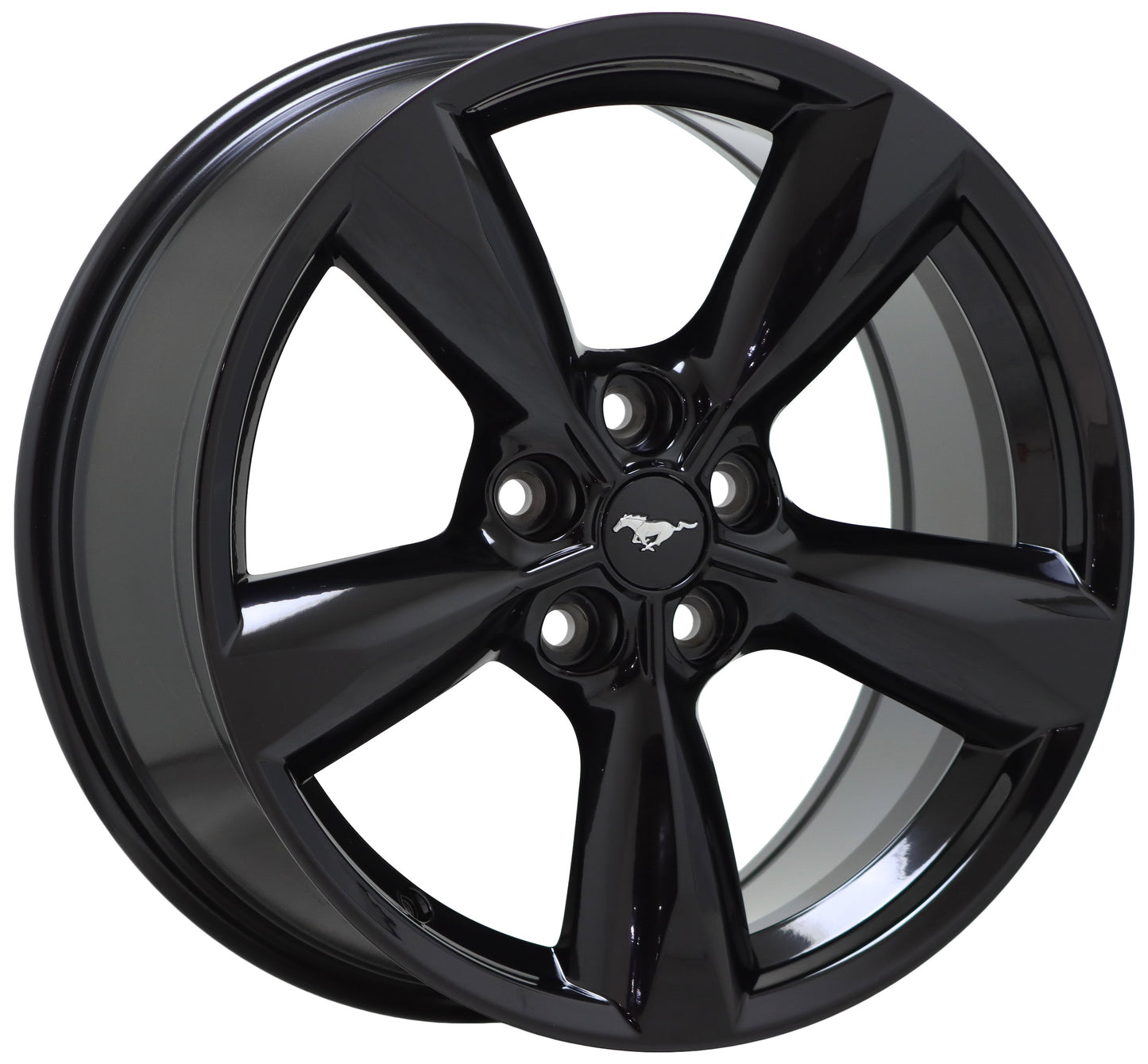 18" Ford Mustang Gloss Black wheels rims Factory OEM set 10029 EXCHANGE