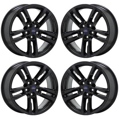 18" Ford Explorer Gloss Black wheels rims Factory OEM set 10266 EXCHANGE