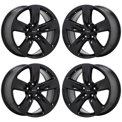 20" Jeep Grand Cherokee Durango SRT Gloss Black wheels rims Factory OEM set 9139