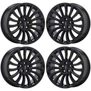 20" Lincoln Aviator Black wheels rims Factory OEM 2020 2021 set 4 10189