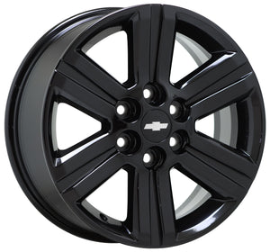 18" Chevrolet Traverse Black wheel rim Factory OEM 2013-2017 5572