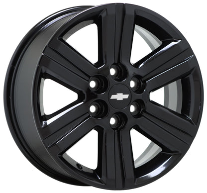 18" Chevrolet Traverse Gloss Black wheel rim Factory OEM 2013-2017 5572